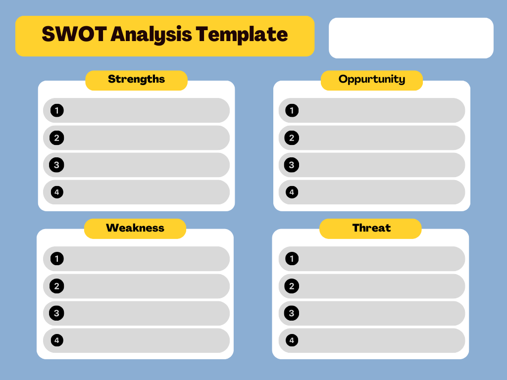 Free SWOT Analysis Template