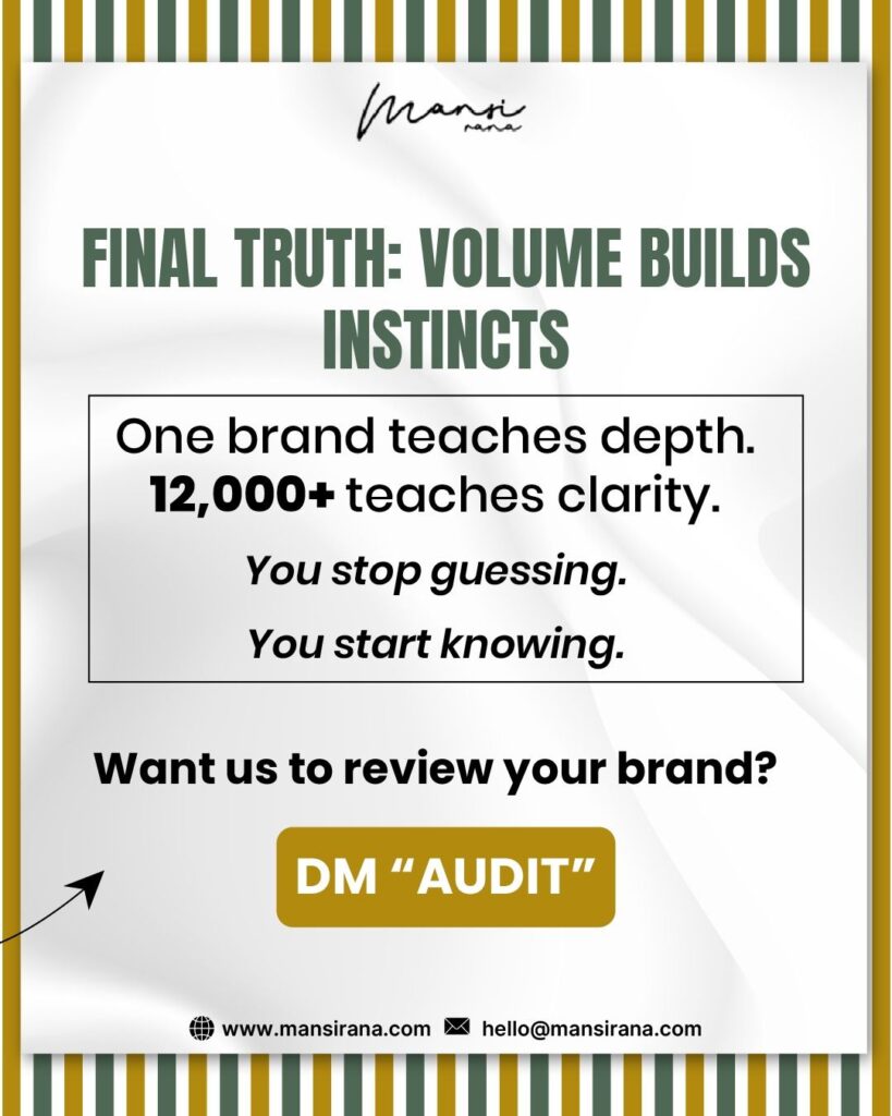 Final Thought - Volume Builds Instincts