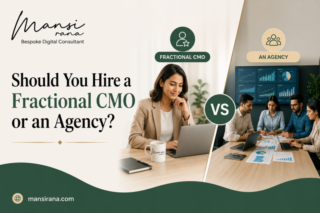 Should You Hire a Fractional CMO or an Agency